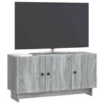 vidaXL Meuble TV Sonoma gris 99 x 34 5 x 50 cm Bois d'ingénierie