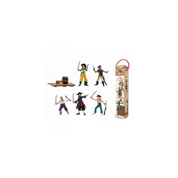 Tubo Figurine Pirates - Ensemble de 6 Figurines en Plastique pour Enfants