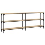 vidaXL Table console Chêne Sonoma 200 x 29 x 75 cm Bois d'ingénierie