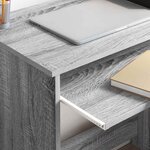 vidaXL Bureau Gris Sonoma 106 x 40 x 88.5 cm Bois d'ingénierie