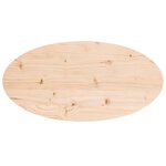 vidaXL Dessus de table 70x35x2 5 cm bois de pin massif ovale