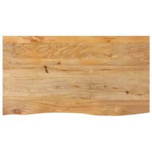vidaXL Dessus de table à bord vivant 120x60x2 5cm bois massif manguier