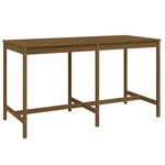 vidaXL Ensemble de bar de jardin 9 Pièces marron miel bois de pin massif