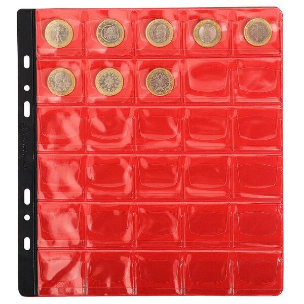 Sachet De 3 Recharges Numismatiques 30 Cases De Diamètre 30mm - 24 5x25 Cm - Cristal - Exacompta