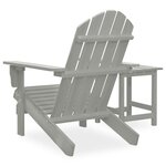 Chaise de jardin avec table bois de sapin gris 02_0013329