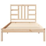 vidaXL Cadre de lit sans matelas 100x200 cm bois massif