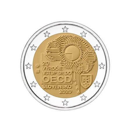 Pièce de monnaie 2 euro commémorative Slovaquie 2020 – OCDE