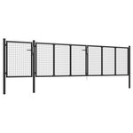 vidaXL Portail de jardin Acier 500 x 100 cm Anthracite