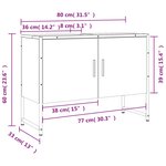 vidaXL Armoire lavabo de salle de bain chêne marron bois d'ingénierie