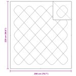 vidaXL Couettes & Duvets Blanc 200 x 220 cm Microfibre