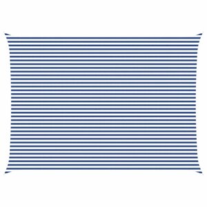 vidaXL Voile d'ombre Bleu et Blanc 5 x 7 m 100   polyester Oxford