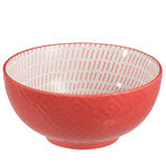 Bol corail tropical en porcelaine