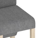 vidaXL Chaises à manger lot de 6 gris clair tissu