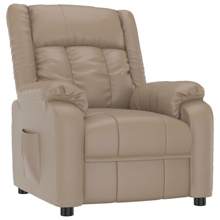 vidaXL Fauteuil inclinable Cappuccino Similicuir