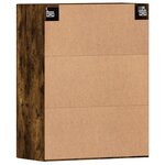 vidaXL Armoires murales 2 Pièces chêne fumé bois d'ingénierie