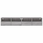 vidaXL Meubles TV muraux 2Pièces sonoma gris 80x30x30cm bois d'ingénierie