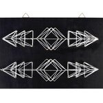 Coffret String Art - Tableau noir Flèches déco art filaire 30 x 22 cm