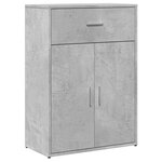 vidaXL Buffets 2 Pièces gris béton 60x30x84 cm bois d'ingénierie