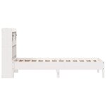 vidaXL Lit bibliothèque sans matelas blanc 100x200 cm bois pin massif