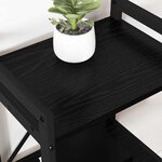 vidaXL Bibliothèque Chêne noir 40 x 30 x 83 cm Bois d'ingénierie