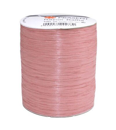 Le raphia kraftel  rayon-raffia 100-m-bobine rose