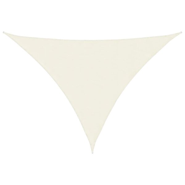 vidaXL Voile de parasol tissu oxford triangulaire 3x4x4 m crème