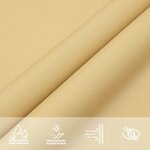 vidaXL Voile d'ombrage sable 3 6x3 6x3 6 m 100   polyester oxford