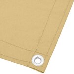 vidaXL Écran de balcon sable 120x400 cm 100  polyester oxford