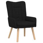 vidaXL Fauteuil relaxant Noir 63 x 67 x 94 cm tissu