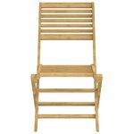 vidaXL Chaises pliables de jardin lot de 4 bois massif d'acacia
