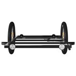 vidaXL Remorque de vélo noir 135x68x37 cm fer
