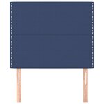 vidaXL Tête de lit Bleu 100x5x118/128 cm Tissu