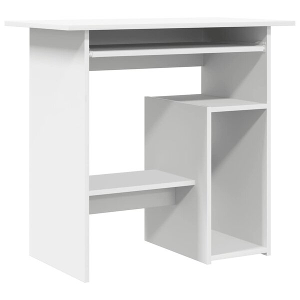 vidaXL Bureau Blanc 80x45x74 cm Bois d’ingénierie