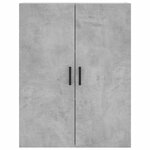 vidaXL Armoire murale gris béton 69 5x34x90 cm