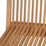 vidaXL Chaises pliables de jardin lot de 4 Bois de teck solide