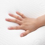 vidaXL Coussin de sommeil Uni Blanc 50 x 30 x 10 5 cm