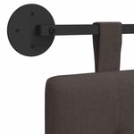 vidaXL Tête de lit suspendue Marron foncé Tissu