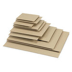 Lot de 50: plaque en carton ondulé simple cannelure 44,5 x29,5 cm