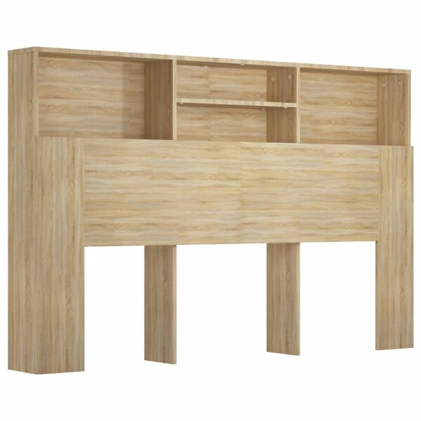 vidaXL Armoire de tête de lit chêne sonoma 160x19x103 5 cm