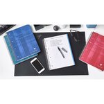 Cahier Bind'O Block 22 5x29 7 160p Q.5x5 cadré 4 couleurs de bandes perfo. 4 trous CLAIREFONTAINE