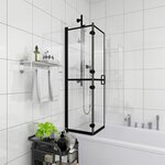 vidaXL Cabine de douche pliable ESG 120x140 cm Noir