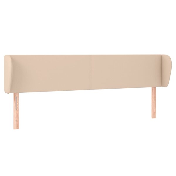 vidaXL Tête de lit avec oreilles Cappuccino 203x23x78/88 cm Similicuir