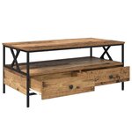 vidaXL Table basse Bois ancien 100 x 51 x 45 cm Bois d'ingénierie