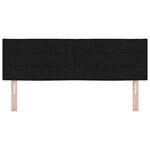 vidaXL Tête de lit avec tête de lit Noir 160 cm Cuir synthétique