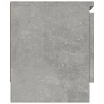 vidaXL Meuble TV avec porte Gris béton 102x30x36 cm
