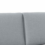 vidaXL Tête de lit capitonnée Gris clair 140 cm Pin massif