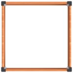 vidaXL Jardinière surélevée Marron 100 x 100 x 91 cm WPC et Aluminium