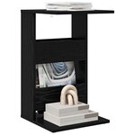vidaXL Table d'appoint Chêne noir 40 x 35 x 60 5 cm Bois d'ingénierie