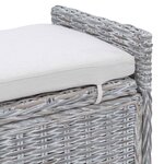 vidaXL Banc de rangement Blanchiment 110 x 40 x 50 cm Rotin