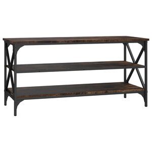vidaXL Meuble TV Chêne fumé 100x40x50 cm Bois d'ingénierie